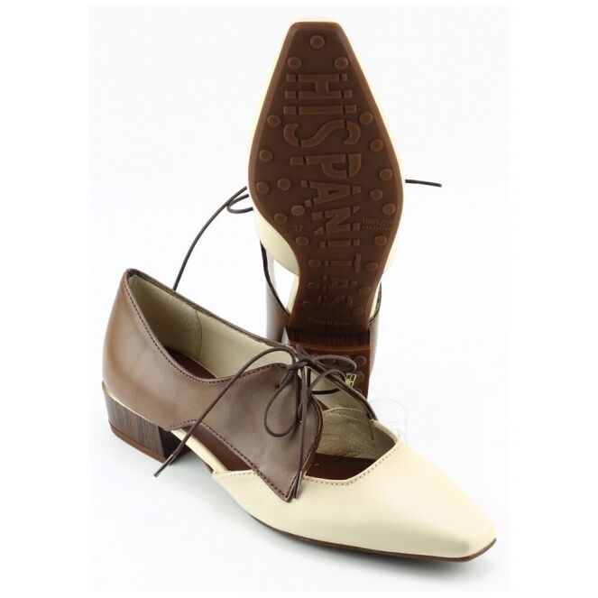 Hispanitas Hispanitas 264628 Bruin butter avelana Hispanitas 264628 bruin dames veterschoenen | Theo Jansen Schoenen