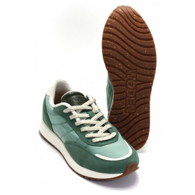 nellie soft reflective groen dames sneakers | Theo Jansen Schoenen