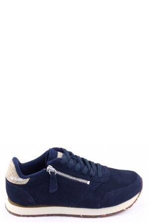 Woden Woden ydun suede zipper Blauw navy Woden Woden ydun suede zipper Blauw navy