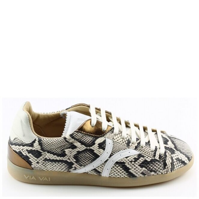 Via Vai Via Vai 62394 Beige 03-204 Cobra Roccia Via Vai 62394 beige dames sneakers | Theo Jansen Schoenen
