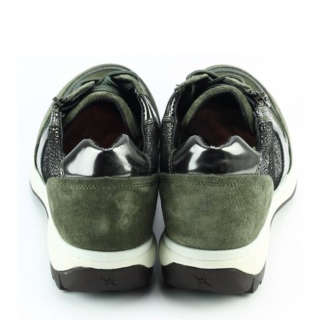 Xsensible 30103.2 groen dames veterschoenen Theo Jansen Schoenen