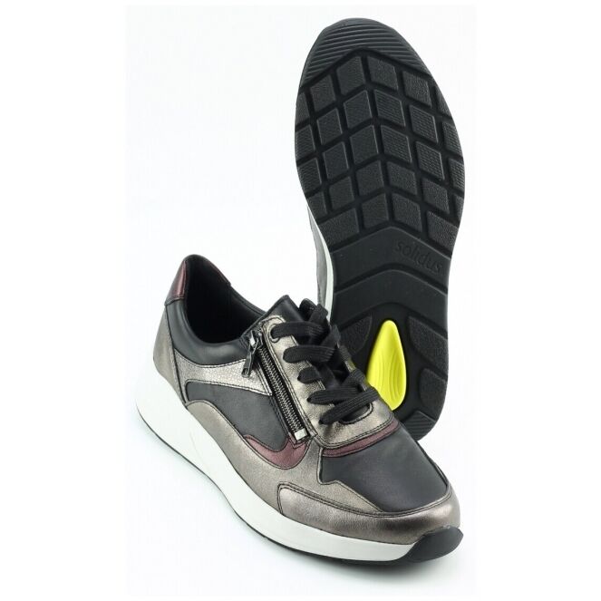 Solidus Solidus 54501 Zwart 90452 green multi Solidus 54501 zwart dames veterschoenen | Theo Jansen Schoenen