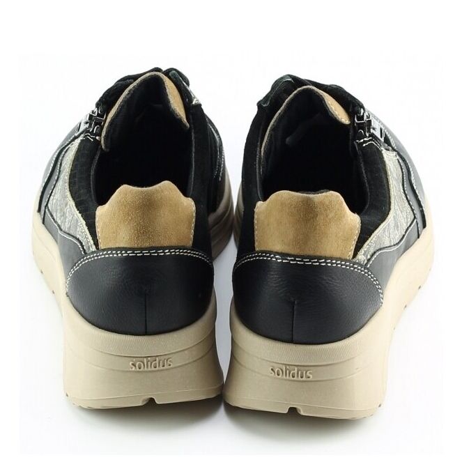 Solidus Solidus 59083 Zwart 01242 schwarz Solidus 59083 zwart dames veterschoenen  | Theo Jansen Schoenen