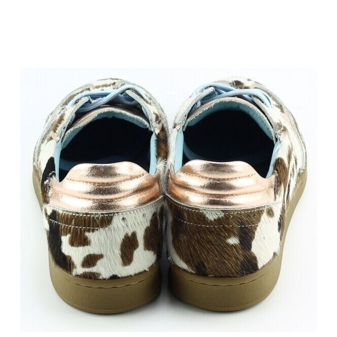 Piedi Nudi Piedi Nudi imola 01.18 Bruin cow rose Piedi Nudi imola 01.18 bruin dames veterschoenen  | Theo Jansen Schoenen