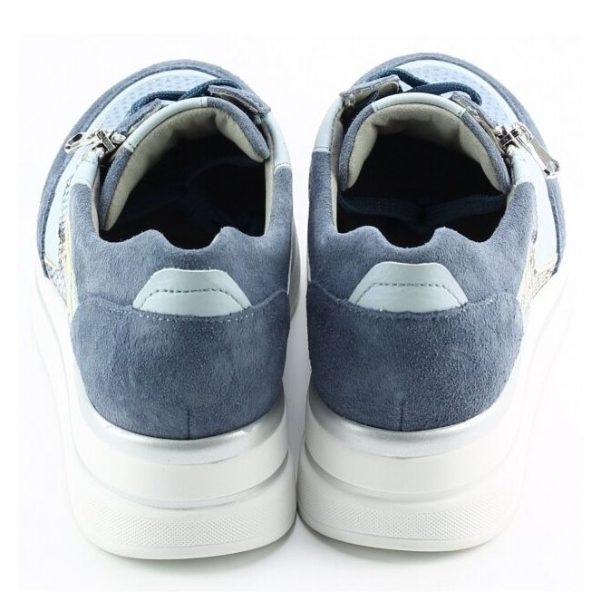 Waldlaufer Waldlaufer 669k01 Blauw 504524 jeans Waldlaufer 669k01 blauw dames veterschoenen | Theo Jansen Schoenen