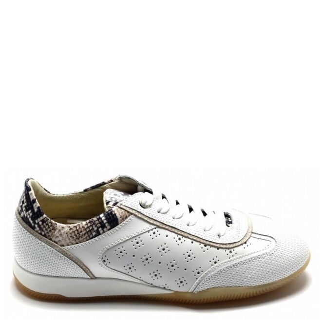 DL Sport DL Sport 6947 Wit vers 1 bianco combi DL Sport 6947 wit dames veterschoenen | Theo Jansen Schoenen