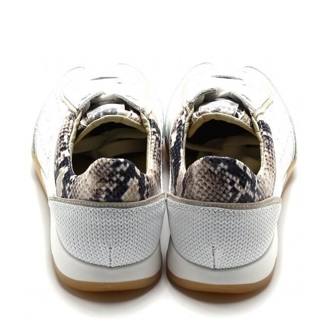 DL Sport DL Sport 6947 Wit vers 1 bianco combi DL Sport 6947 wit dames veterschoenen | Theo Jansen Schoenen