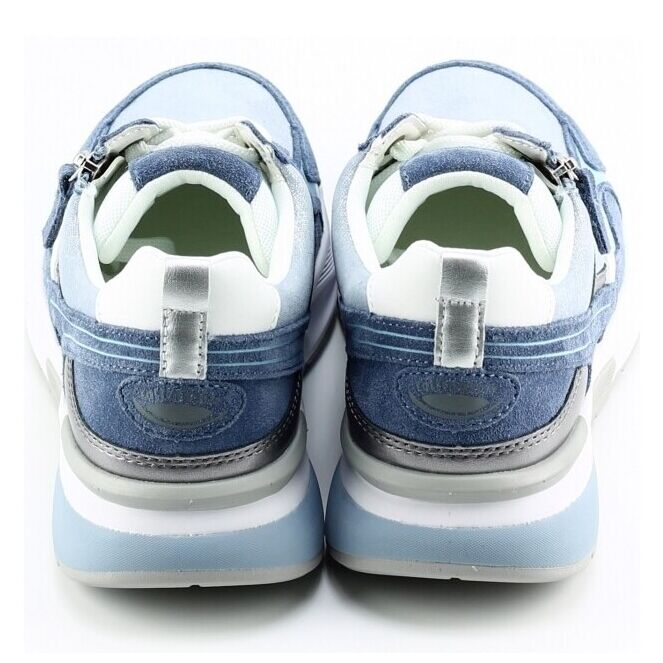 Gabor Gabor 86.848.46 Blauw 46 denim/steel/weiss Gabor 86.848.46 blauw dames veterschoenen | Theo Jansen Schoenen