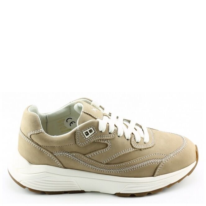 Xsensible Xsensible 33014.4 Taupe 501 Taupe Xsensible 33014.4 taupe dames veterschoenen | Theo Jansen Schoenen