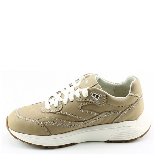 Xsensible Xsensible 33014.4 Taupe 501 Taupe Xsensible 33014.4 taupe dames veterschoenen | Theo Jansen Schoenen