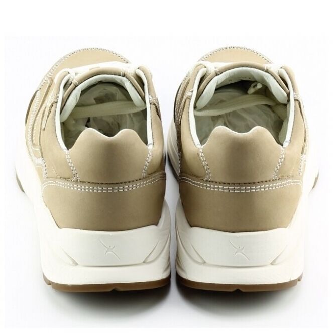 Xsensible Xsensible 33014.4 Taupe 501 Taupe Xsensible 33014.4 taupe dames veterschoenen | Theo Jansen Schoenen