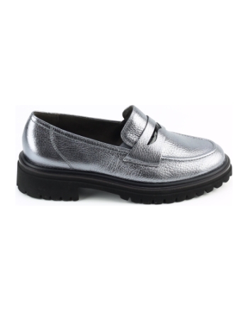 Paul Green 1120 instappers en loafers lood oud zilver