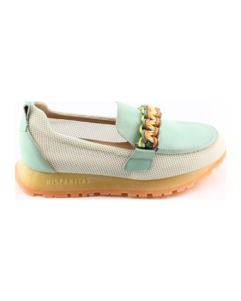 Hispanitas 253948 instappers en loafers groen combinatie