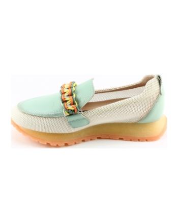Hispanitas 253948 instappers en loafers groen combinatie