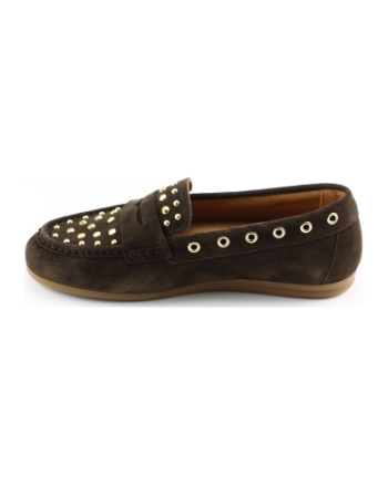 Via Vai 62421 instappers en loafers donkerbruin