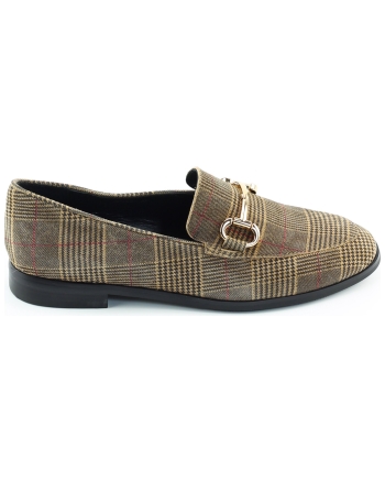 Di Lauro Laure instappers en loafers beige multi