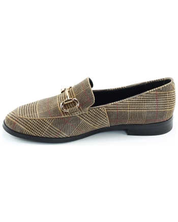 Di Lauro Laure instappers en loafers beige multi