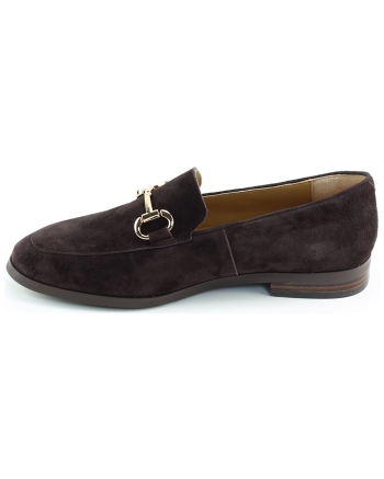 Di Lauro Laure instappers en loafers donkerbruin