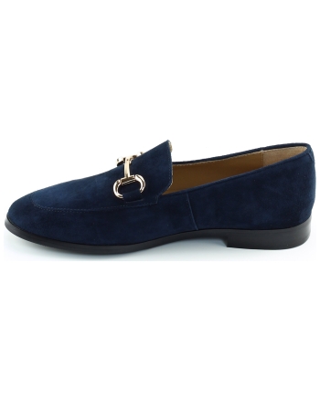 Di Lauro Laure instappers en loafers donkerblauw