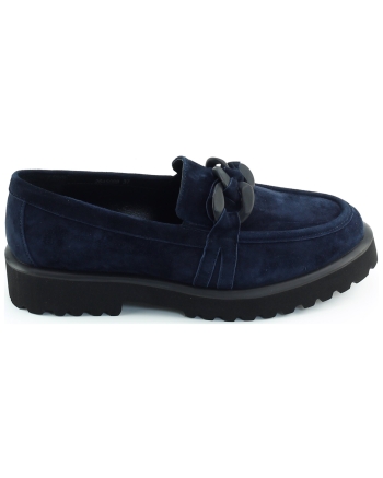 Di Lauro Celestina instappers en loafers donkerblauw