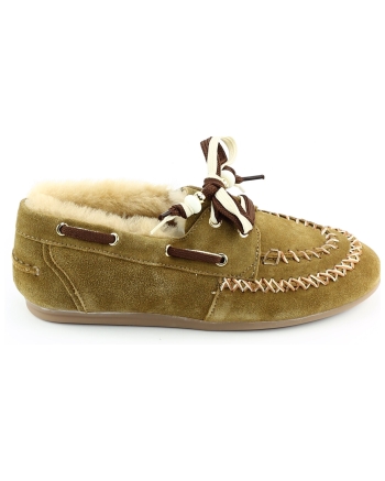 Miss Behave Amani instappers en loafers cognac