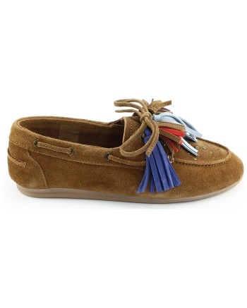 Miss Behave Alisya instappers en loafers cognac