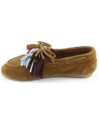 Miss Behave Alisya instappers en loafers cognac