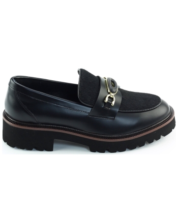 Gioia Amelia instappers en loafers zwart