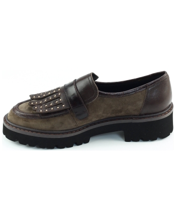 Gioia Annelie instappers en loafers donkerbruin