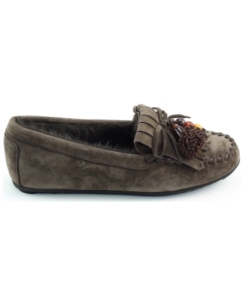 Gioia Arienne instappers en loafers donkerbruin