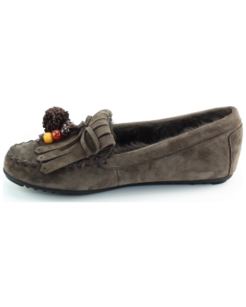 Gioia Arienne instappers en loafers donkerbruin