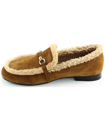Gioia Aida instappers en loafers cognac
