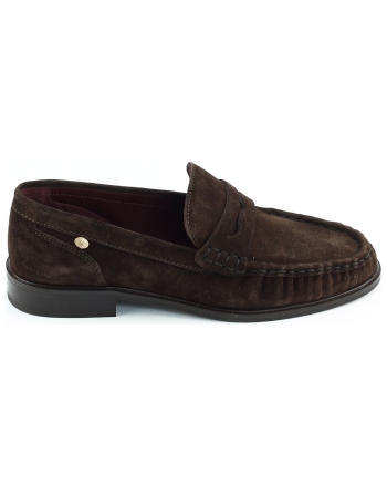 Fred de la bretoniere Bodil beau instappers en loafers donkerbruin