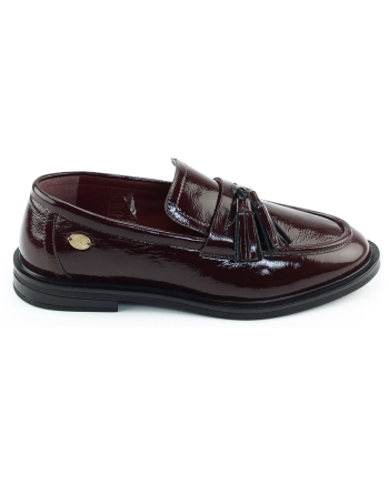 Fred de la bretoniere Fairy mocci instappers en loafers bordeaux