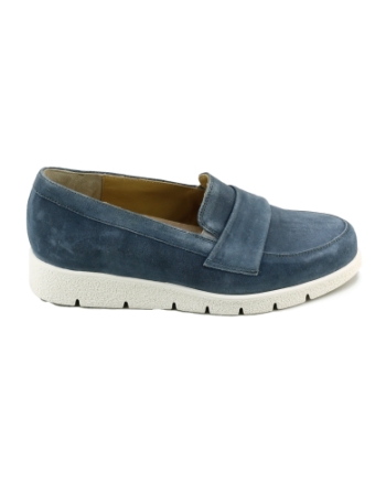 Durea 5753 095 instappers en loafers blauw