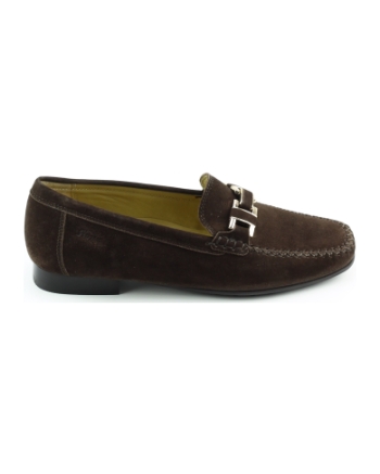 Sioux 3169392 cambria instappers en loafers donkerbruin