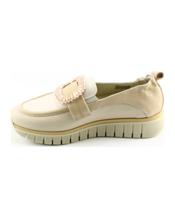 DL Sport 6968 instappers en loafers wit combinatie