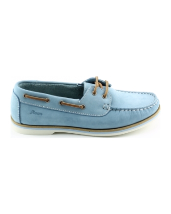 Sioux 416741 nakimba instappers en loafers lichtblauw