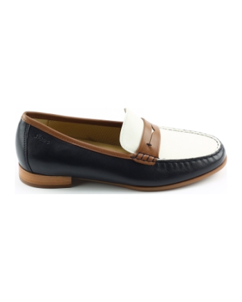 Sioux 41419 rosineka instappers en loafers blauw combinatie