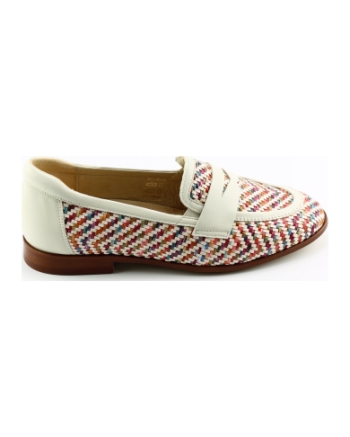 Softwaves 910.11.003 instappers en loafers wit combinatie