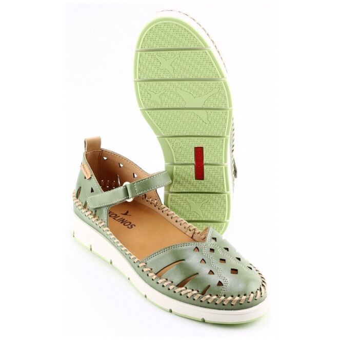 Pikolinos Pikolinos tenerife W8D-0885C1 Groen mint Pikolinos tenerife W8D-0885C1 groen dames instappers | Theo Jansen Schoenen