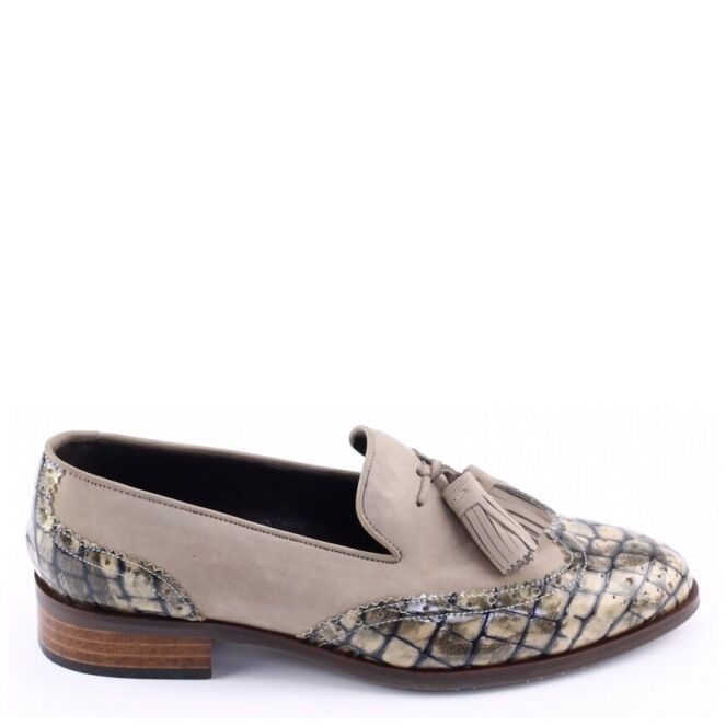 Phalanx Noodlottig God Pertini 11975 taupe dames instappers | Theo Jansen Schoenen