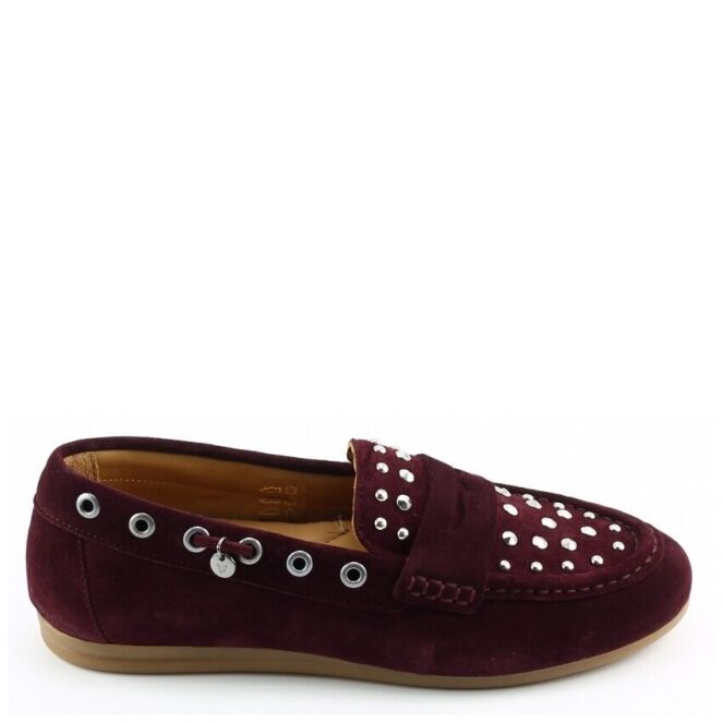 Via Vai Via Vai 62421 Rood 01-1302 Sierra Velvet Via Vai 62421 rood dames instappers | Theo Jansen Schoenen