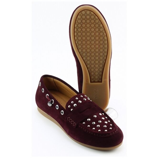 Via Vai Via Vai 62421 Rood 01-1302 Sierra Velvet Via Vai 62421 rood dames instappers | Theo Jansen Schoenen