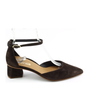 Paul Green 3820. pumps en slingbacks donkerbruin