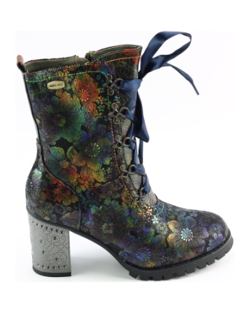 Laura Vita igcinoo 76 veterboots blauw combinatie