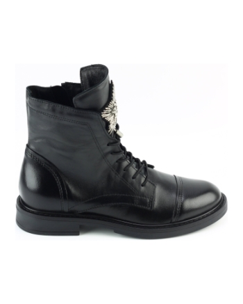Mjus T81209 veterboots zwart