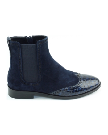 Di Lauro Sheralyn 2 korte laarsjes donkerblauw
