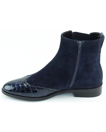 Di Lauro Sheralyn 2 korte laarsjes donkerblauw