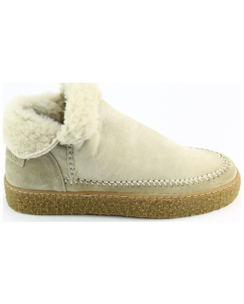Shabbies Chewy moux korte laarsjes beige